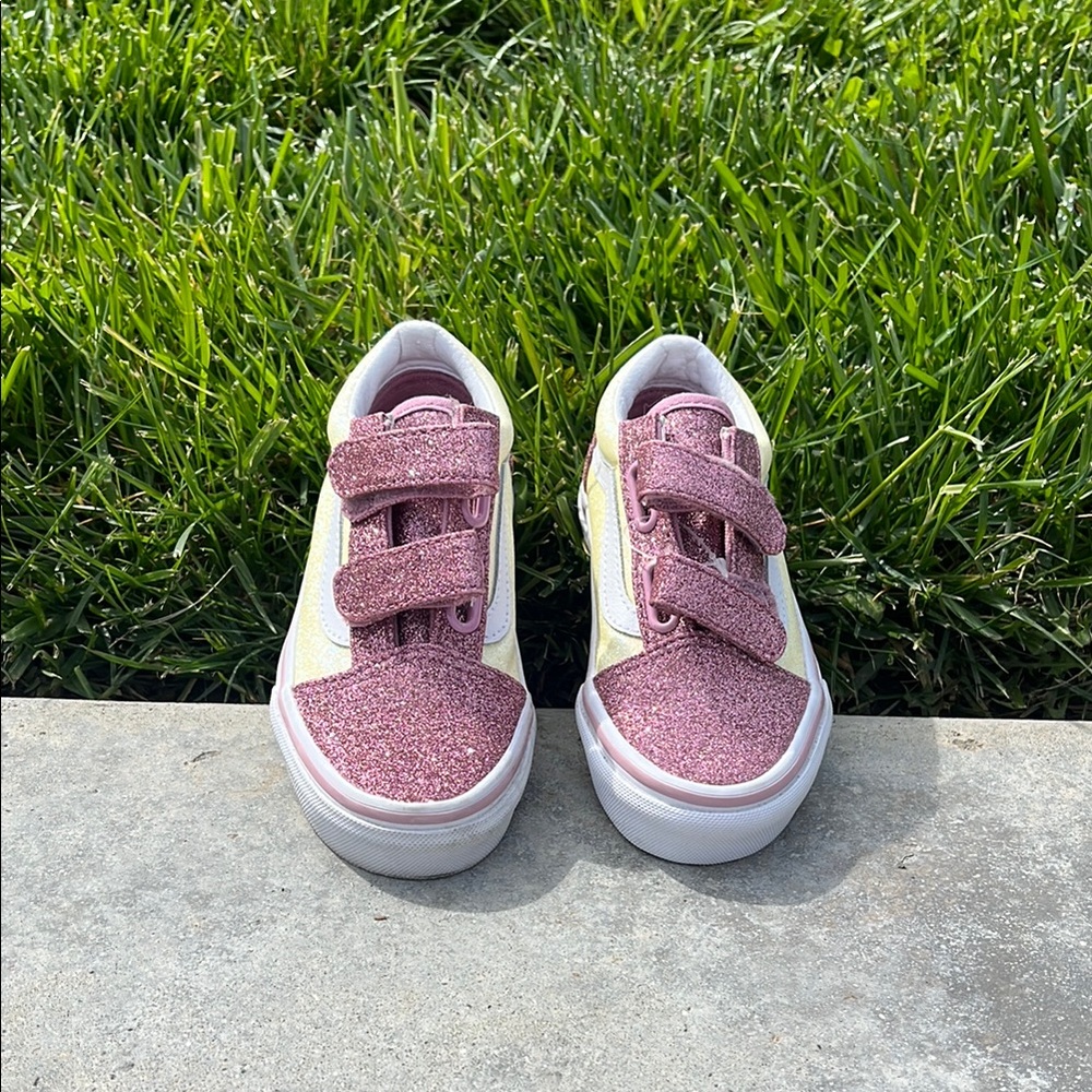 Kids Glitter Pink Sneakers